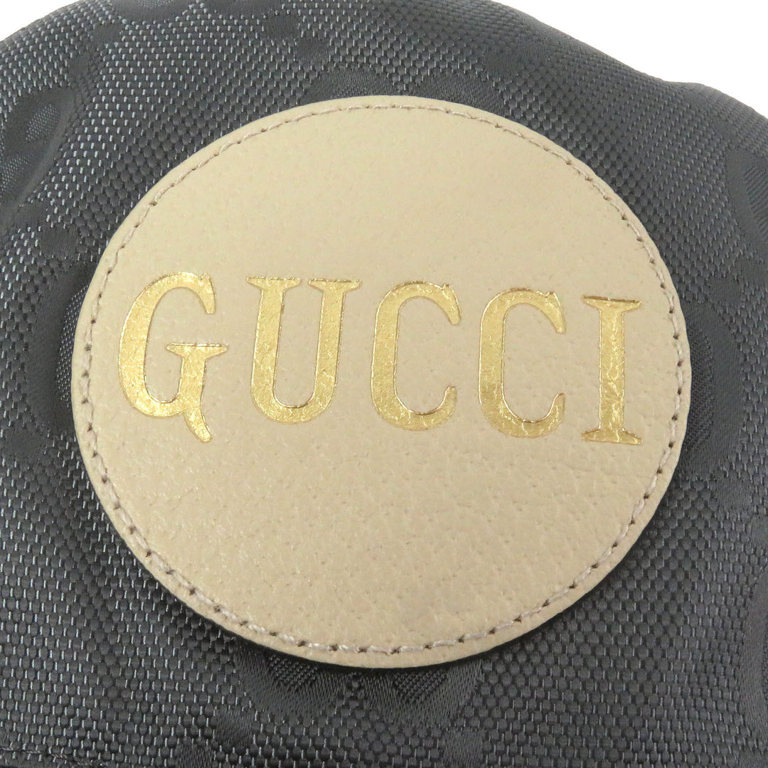 Excellent GUCCI hat Off The Grid GG logo bucket gray Nylon mens 627115