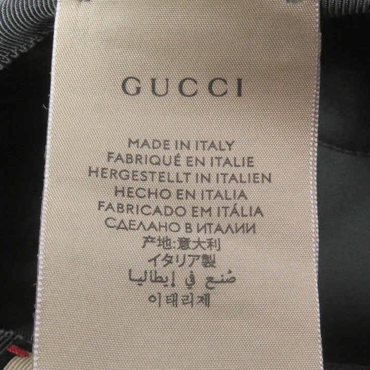Excellent GUCCI hat Off The Grid GG logo bucket gray Nylon mens 627115