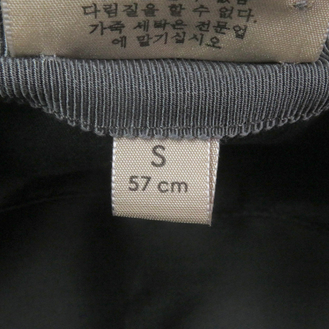 Excellent GUCCI hat Off The Grid GG logo bucket gray Nylon mens 627115