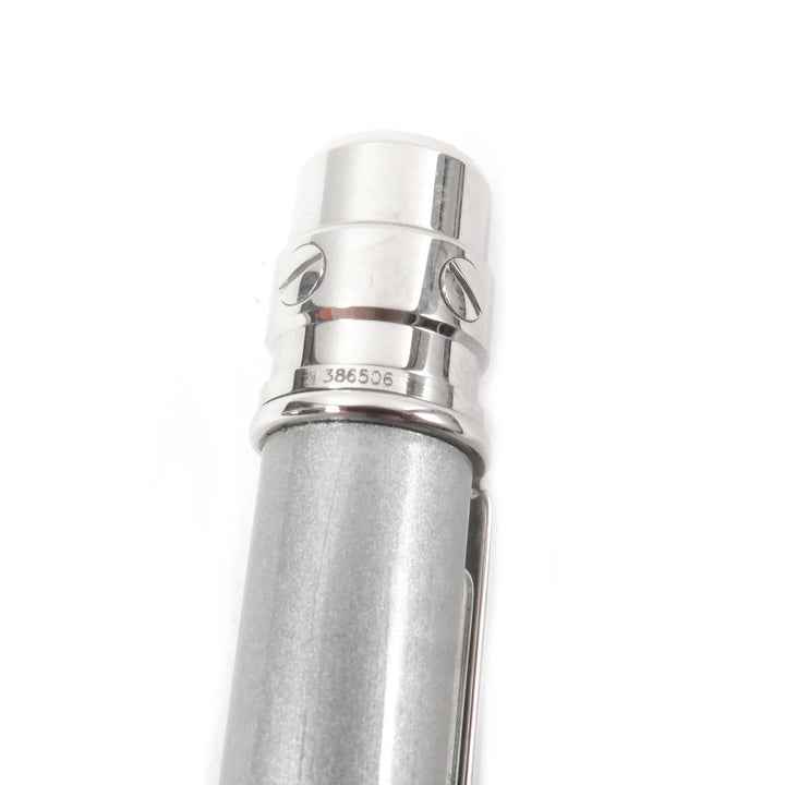 Great Cartier Ballpoint pen Santos de Cartier Twist Type Silver mens
