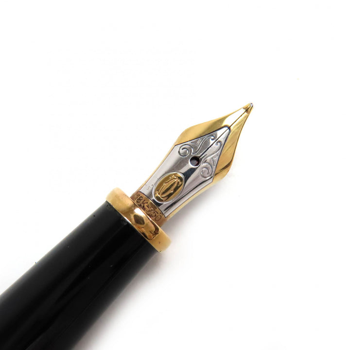 Very Good Cartier fountain pen Diaboro de Cartier black 18K mens