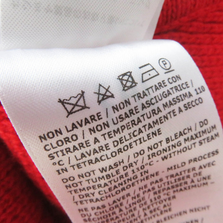 Excellent Salvatore Ferragamo skirt Knee-length A-line knit with logo Red wool