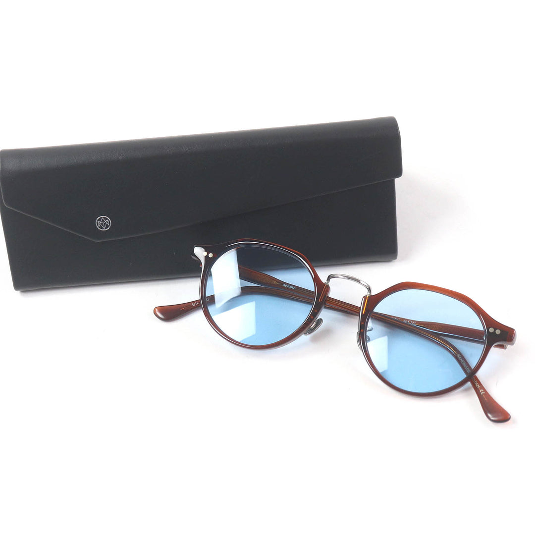 Excellent ayame sunglasses TPC Boston Frame Demo Lens Eyewear Brown mens