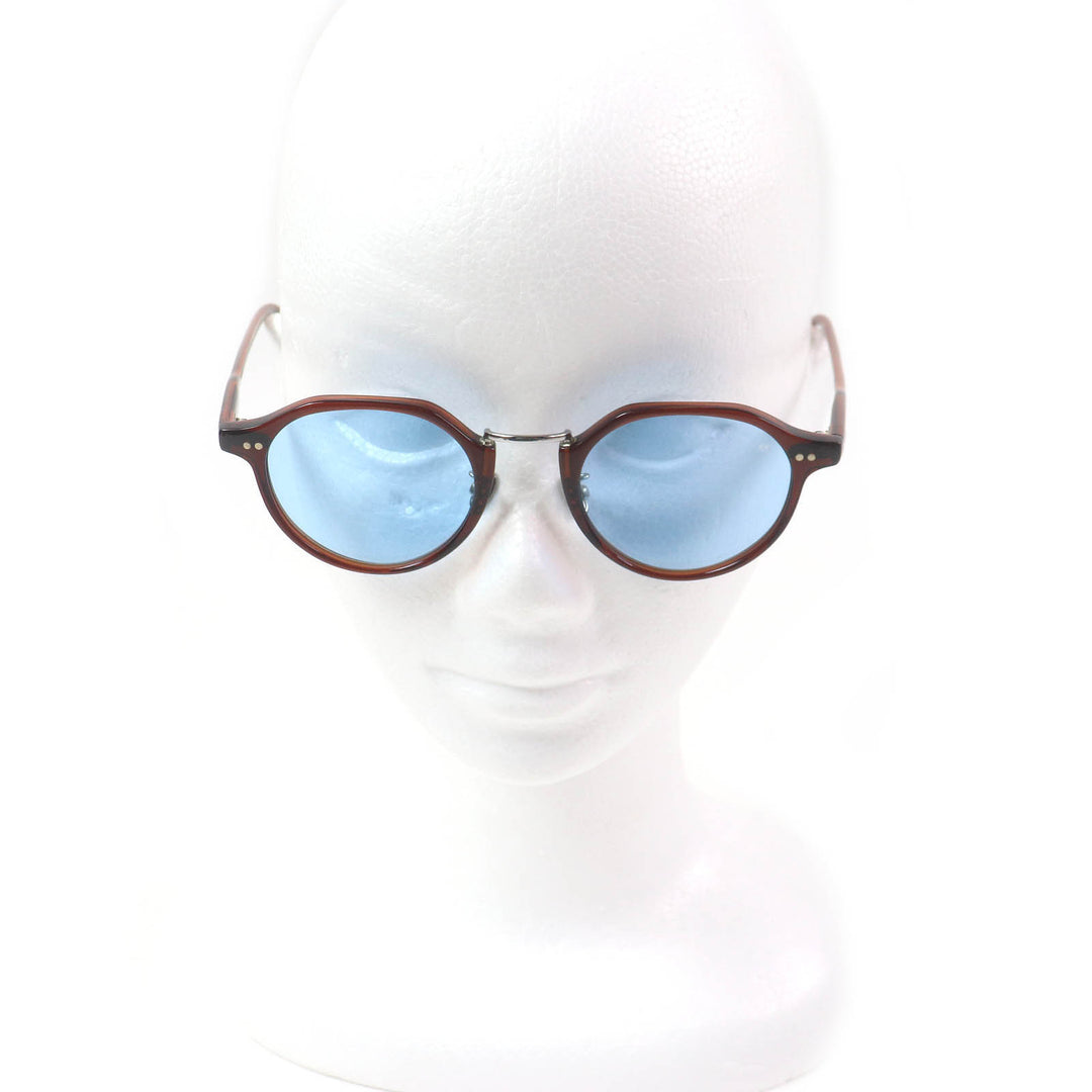 Excellent ayame sunglasses TPC Boston Frame Demo Lens Eyewear Brown mens