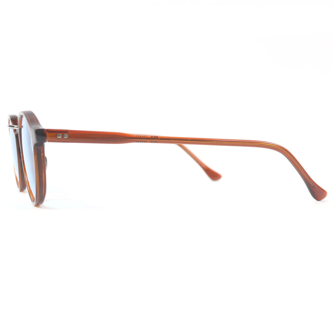 Excellent ayame sunglasses TPC Boston Frame Demo Lens Eyewear Brown mens