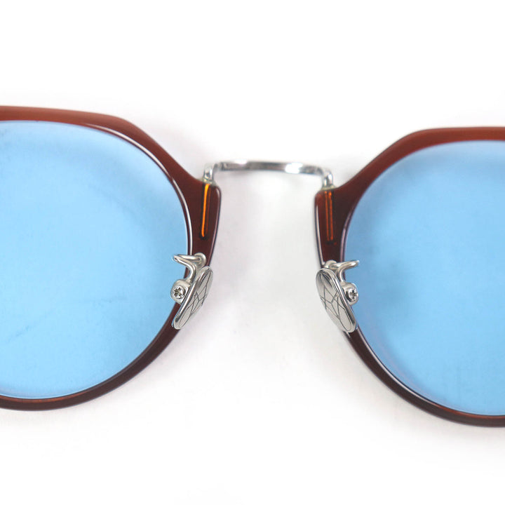 Excellent ayame sunglasses TPC Boston Frame Demo Lens Eyewear Brown mens