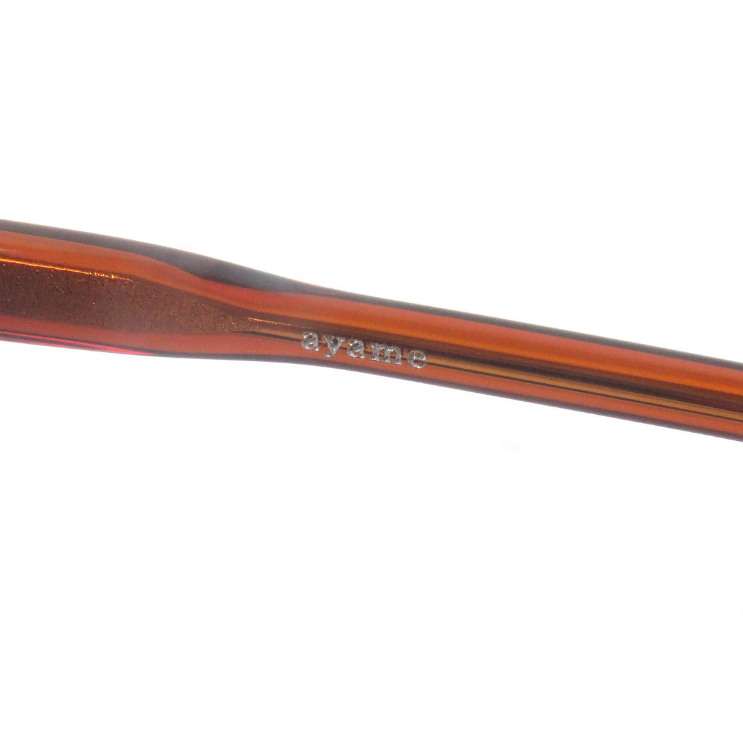 Excellent ayame sunglasses TPC Boston Frame Demo Lens Eyewear Brown mens
