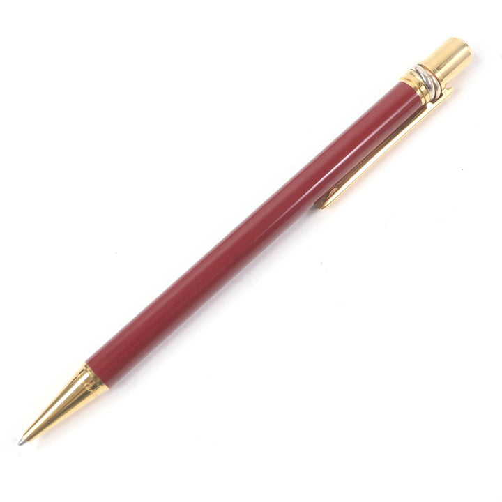 Excellent Cartier Ballpoint pen Trinity de Cartier Double C with logo Bordeaux gold mens