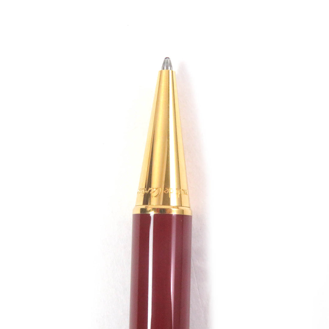 Excellent Cartier Ballpoint pen Trinity de Cartier Double C with logo Bordeaux gold mens