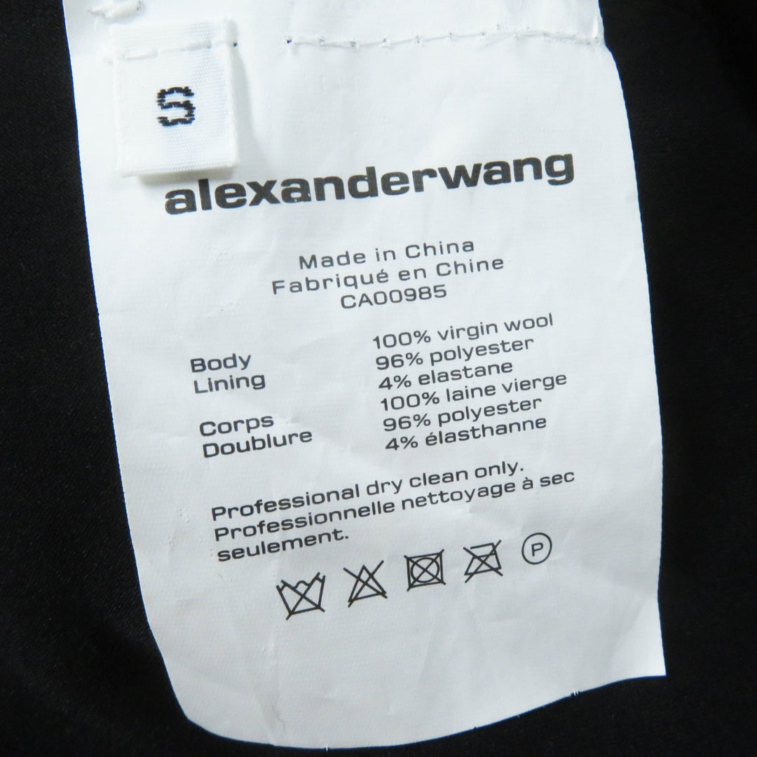 Pristine Alexander Wang one piece Dolman sleeve black wool Women S 1W496140L3