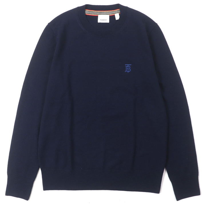 Great BURBERRY sweater Monogram Motif Sweater TB logo embroidered mens S 8018668