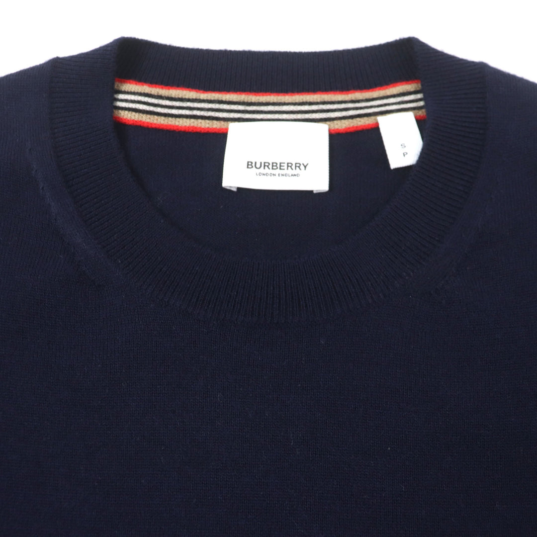 Great BURBERRY sweater Monogram Motif Sweater TB logo embroidered mens S 8018668