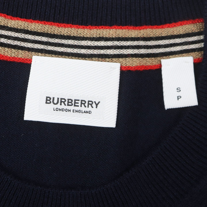 Great BURBERRY sweater Monogram Motif Sweater TB logo embroidered mens S 8018668