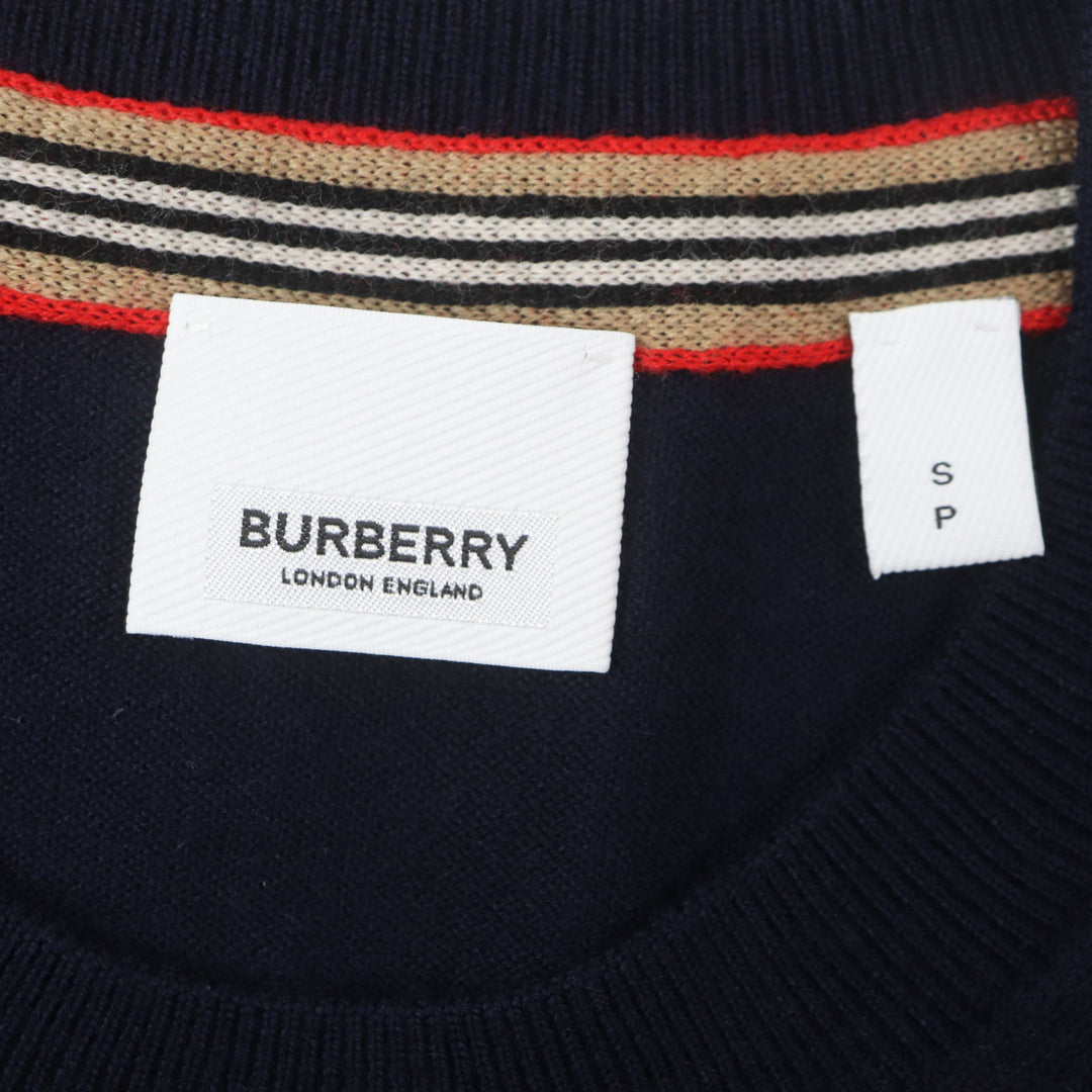Great BURBERRY sweater Monogram Motif Sweater TB logo embroidered mens S 8018668
