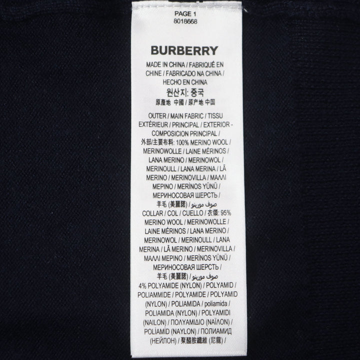 Great BURBERRY sweater Monogram Motif Sweater TB logo embroidered mens S 8018668