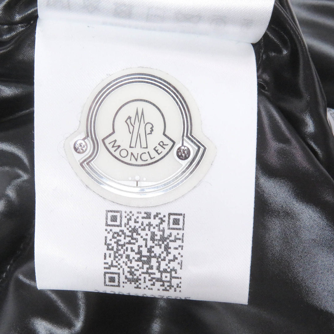 Excellent MONCLER Down vest BANKER GILET Logo patch WZIP gilet black Nylon mens 0