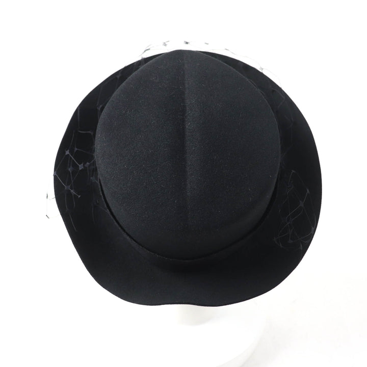 Excellent Christian Dior hat Logo design with tulle Rabbit Women 57 04DPN960G893