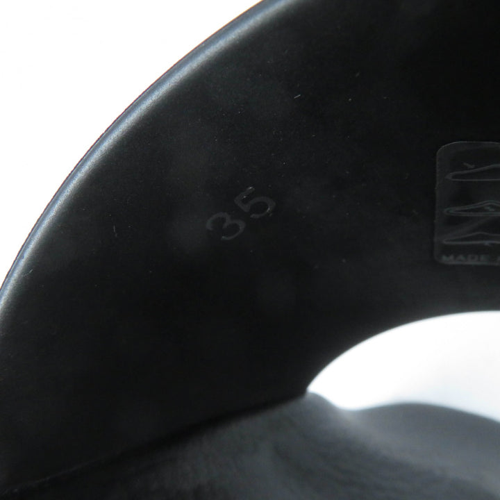 Pristine GIVENCHY Sandals Logo design slide sandals black rubber Women 35