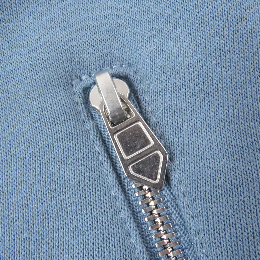 Excellent HERMES Jacket Jeu dAdresse Lamb Leather Patch Stadium Jacket blue mens XL