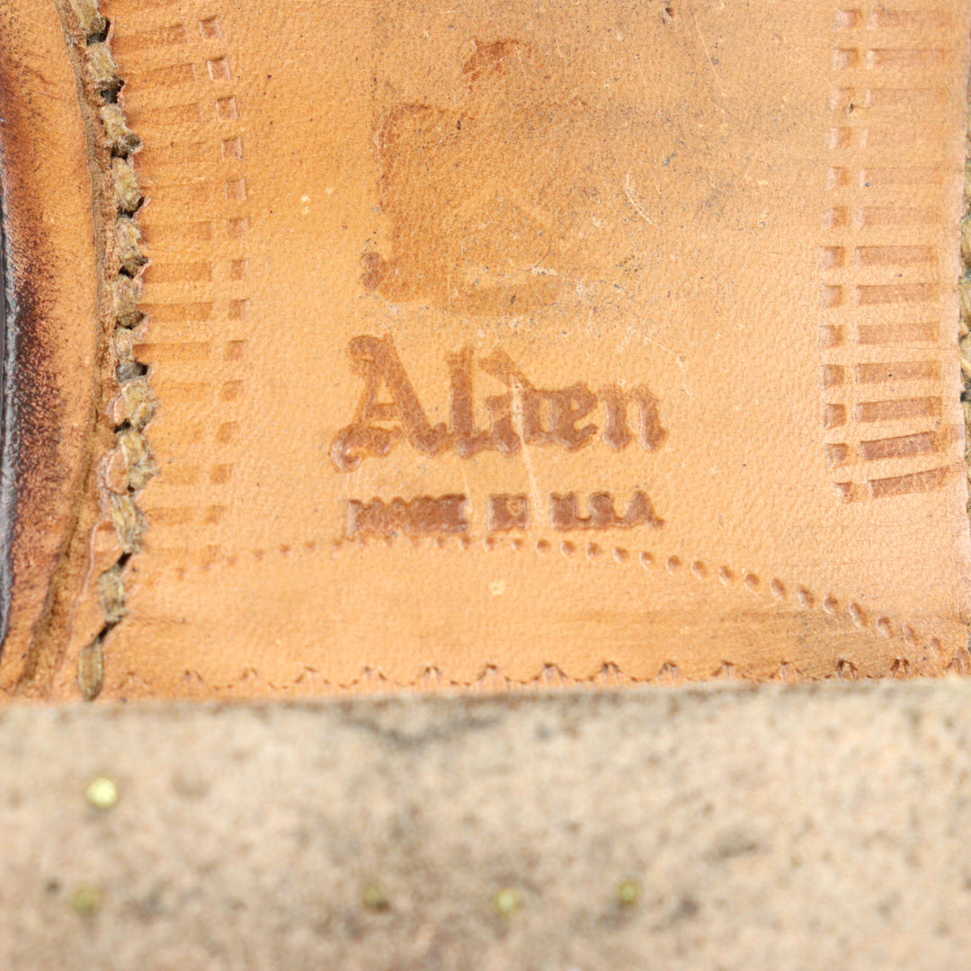 Great ALDEN Leather shoes 5160 special order Soul cap toe semi-brogue imens 6.5