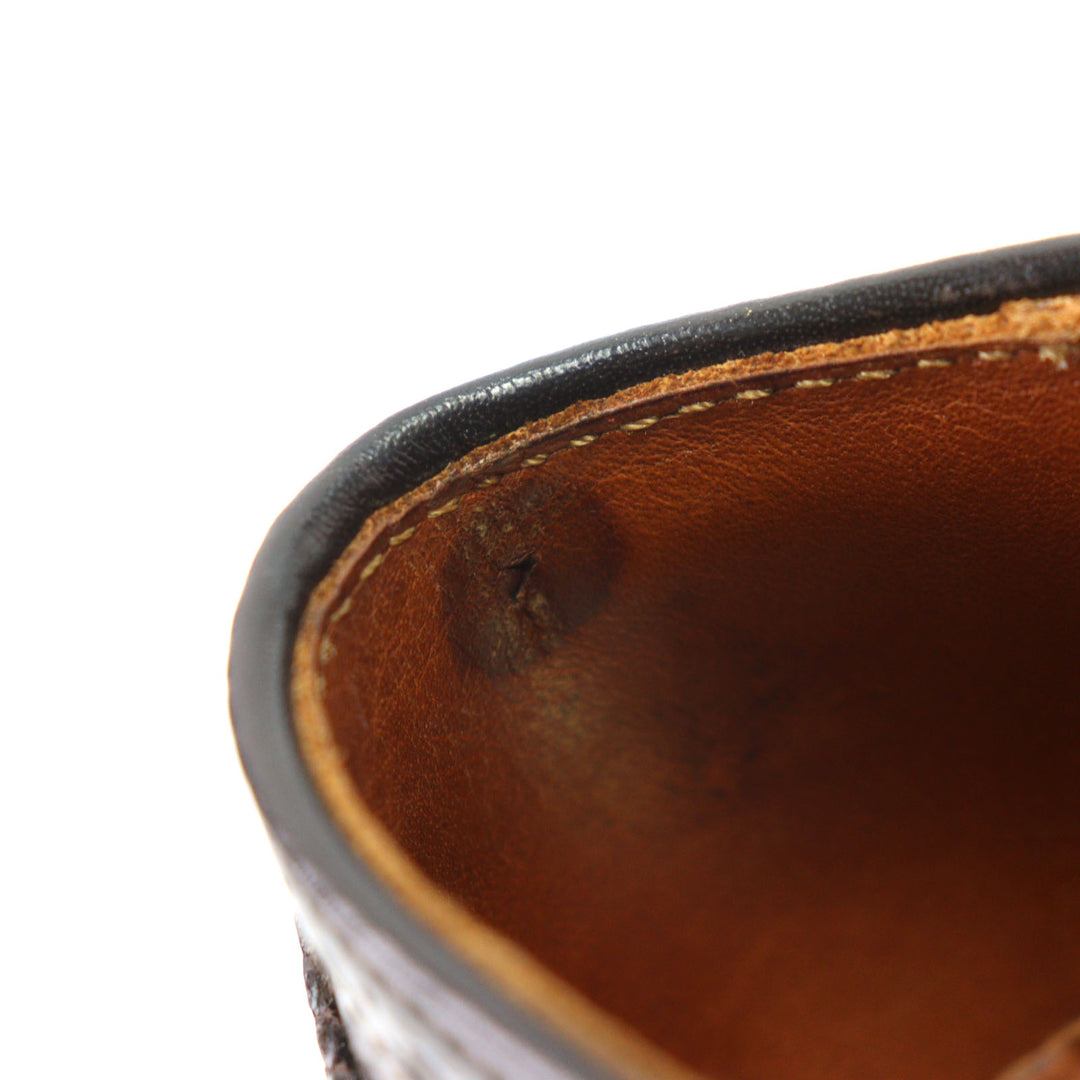 Great ALDEN Leather shoes 5160 special order Soul cap toe semi-brogue imens 6.5