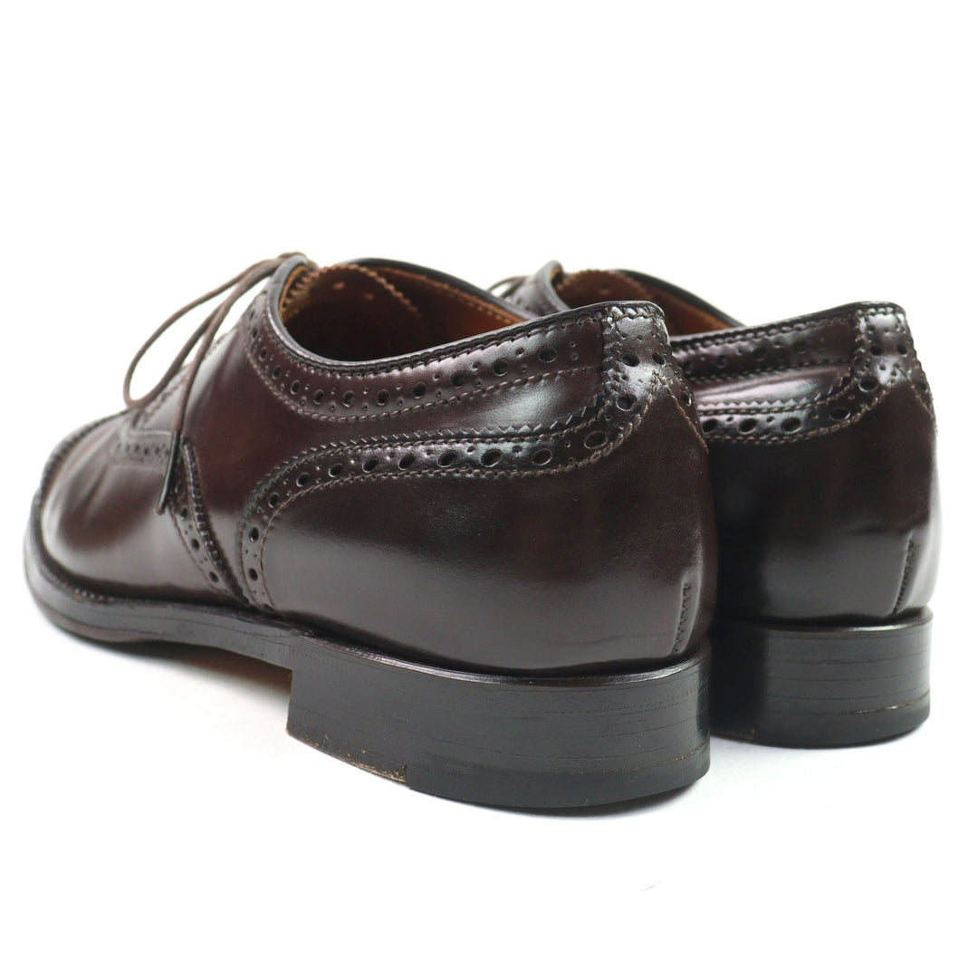 Great ALDEN Leather shoes 5160 special order Soul cap toe semi-brogue imens 6.5