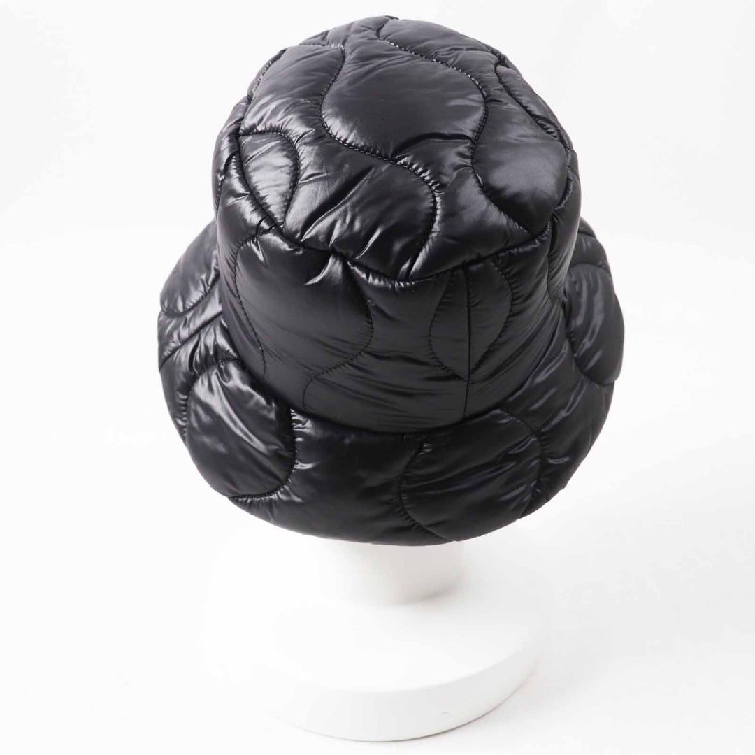 Excellent MIUMIU hat Logo embroidered black polyamide (nylon) Women S 5HC196