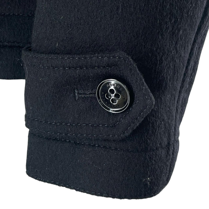 BURBERRY Duffel coat Domestic Nova Check Lining Short black wool Women 36