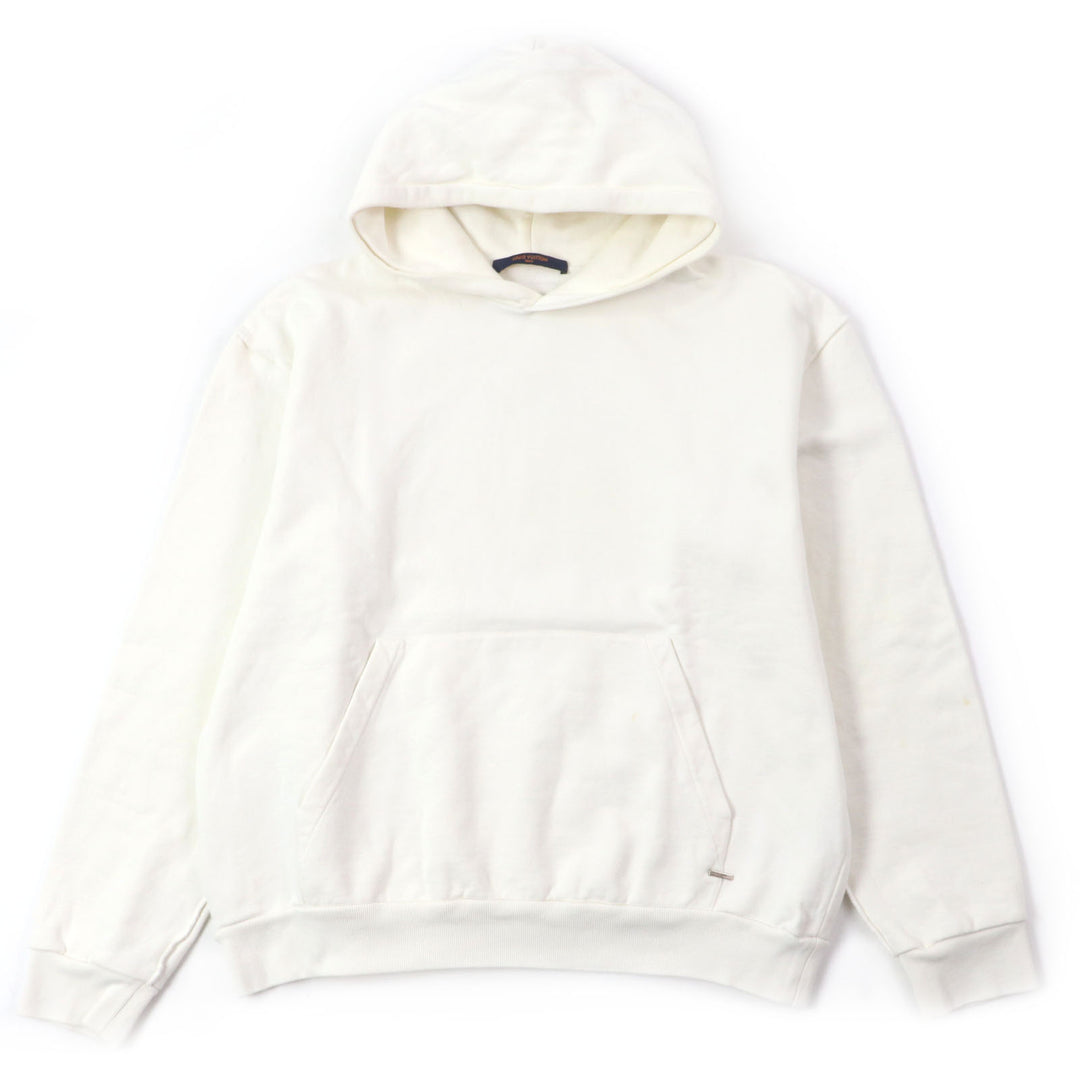 Very Good LOUIS VUITTON Parker Staples Edition With logo, hooded inside-out off white M
