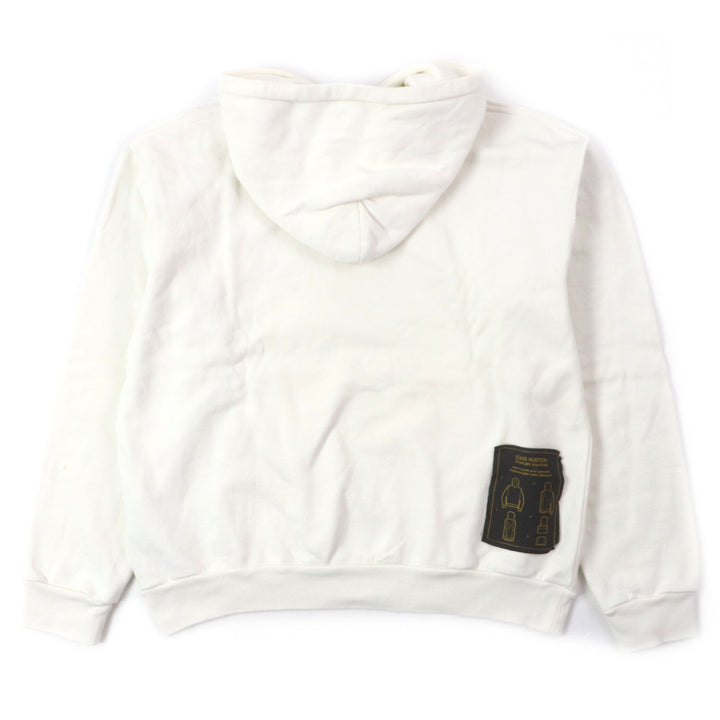 Very Good LOUIS VUITTON hoodie Staples Edition off white cotton mens M