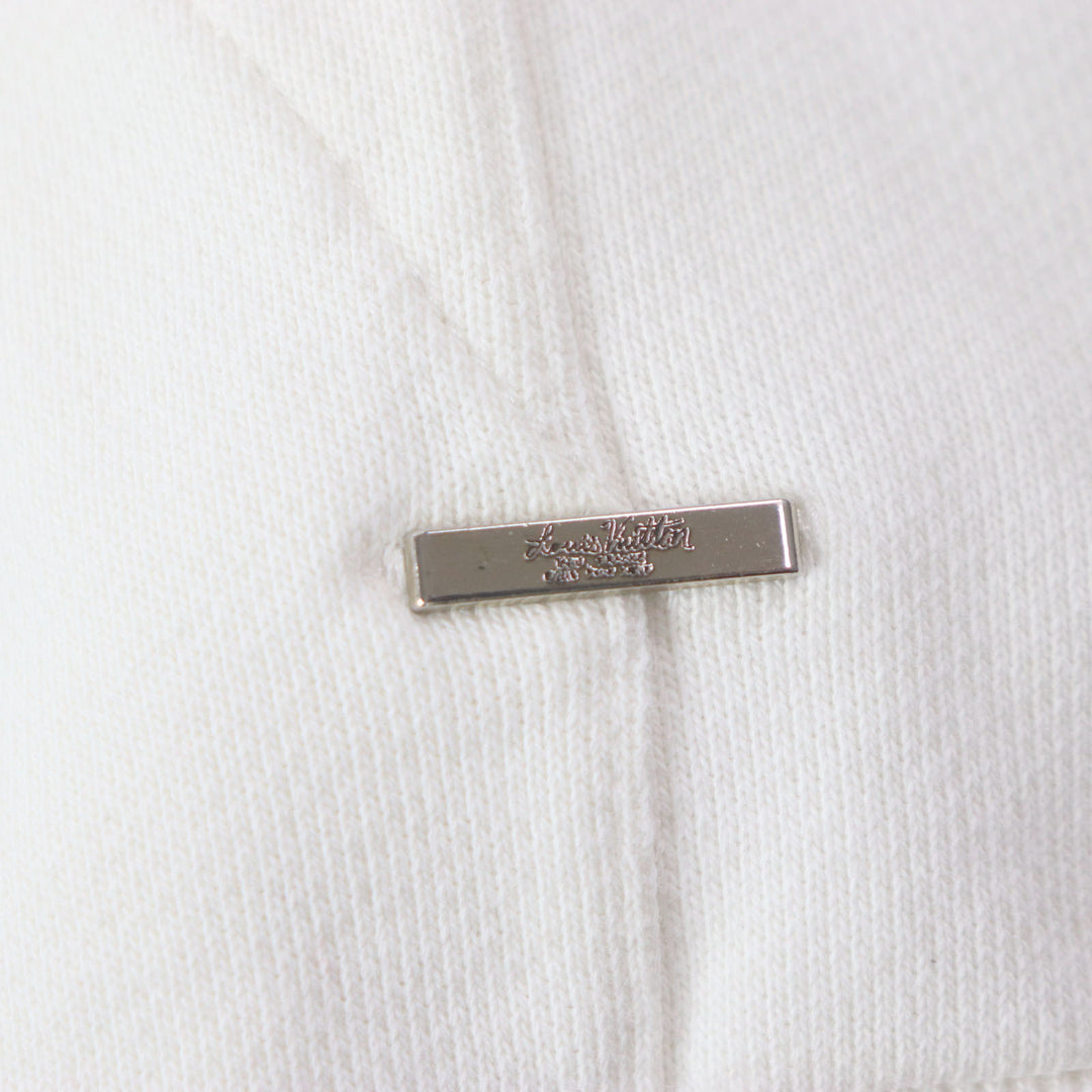 Very Good LOUIS VUITTON Parker Staples Edition With logo, hooded inside-out off white M
