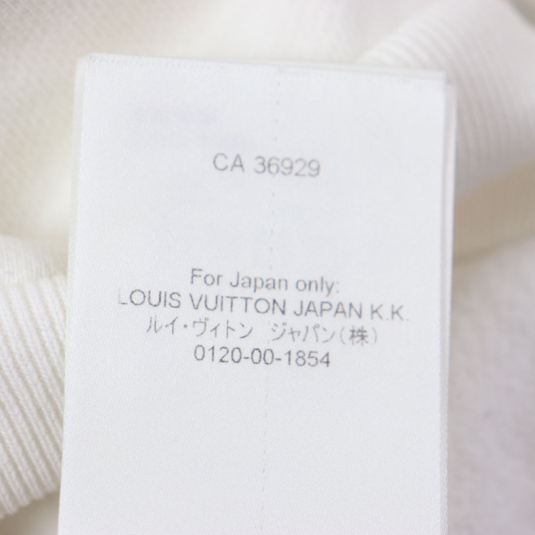 Very Good LOUIS VUITTON hoodie Staples Edition off white cotton mens M