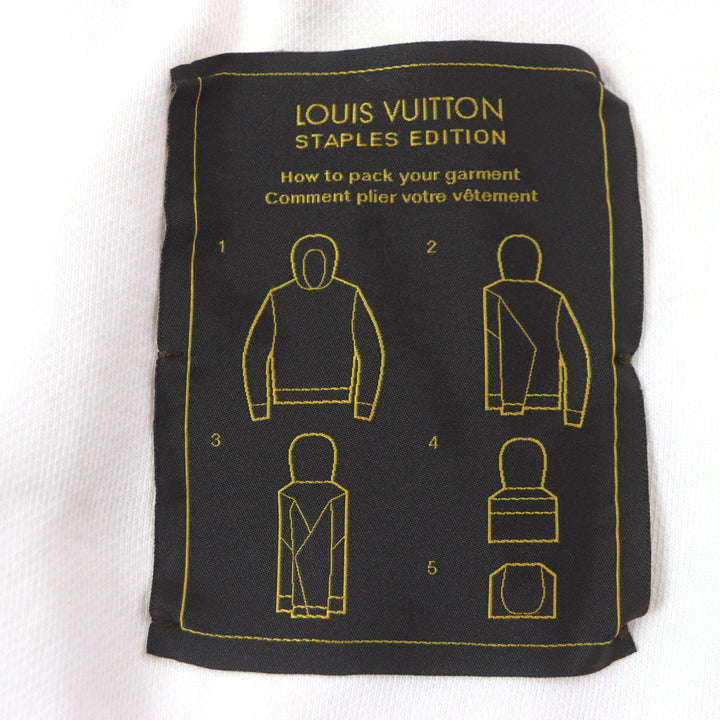 Very Good LOUIS VUITTON hoodie Staples Edition off white cotton mens M