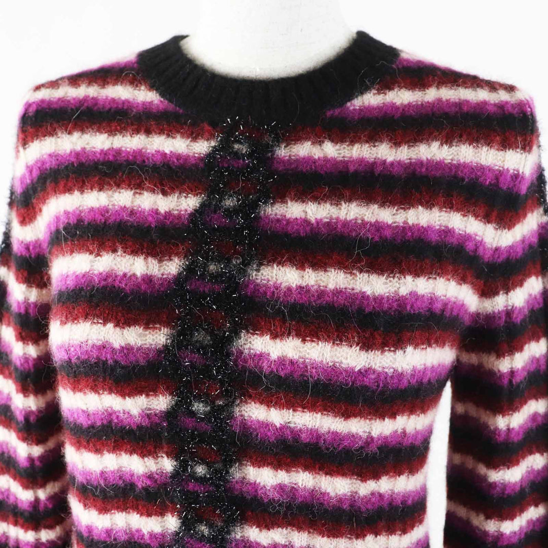 Excellent CHANEL knit COCO Mark Chain Long Sleeve Multi Women 34 P75766