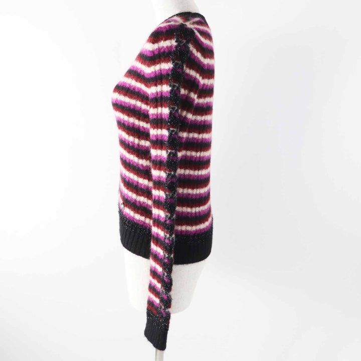 Excellent CHANEL knit COCO Mark Chain Long Sleeve Multi Women 34 P75766