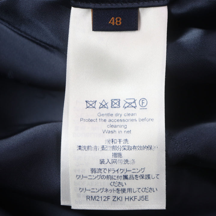 Great LOUIS VUITTON tailored jacket LV&FLOWER Navy polyester mens 48 HKFJ5E