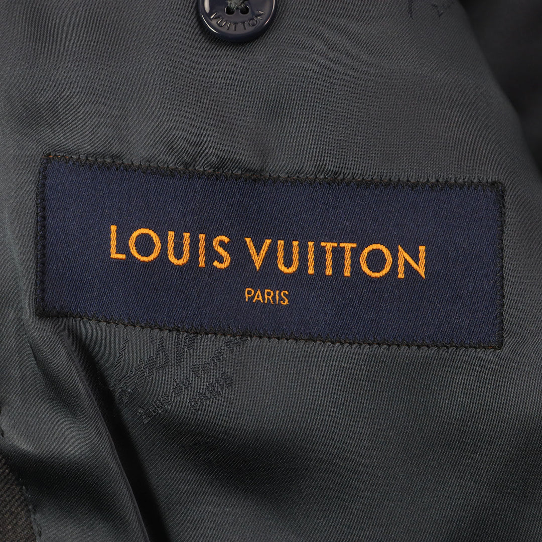 Great LOUIS VUITTON tailored jacket LV&FLOWER Navy polyester mens 48 HKFJ5E