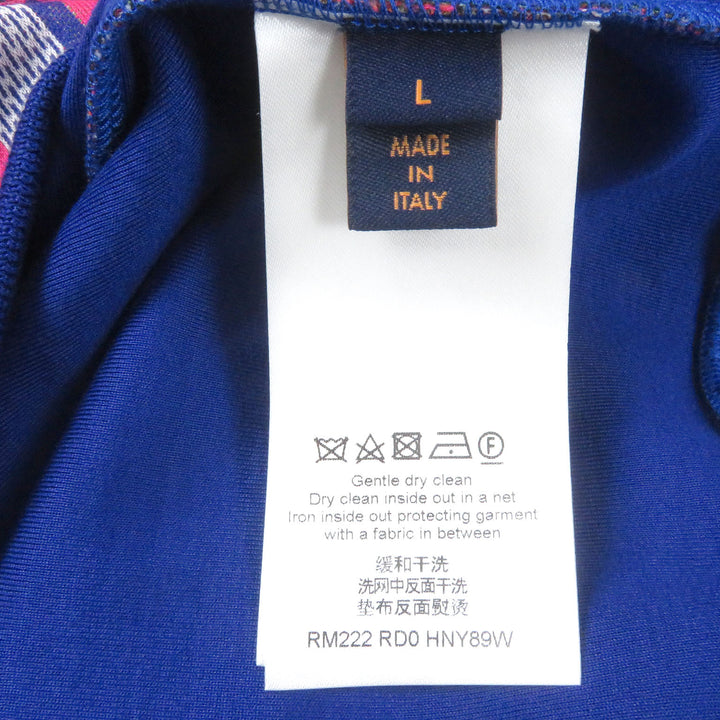 Pristine LOUIS VUITTON sweat Diamond Damier all-over knit Orange cotton mens L
