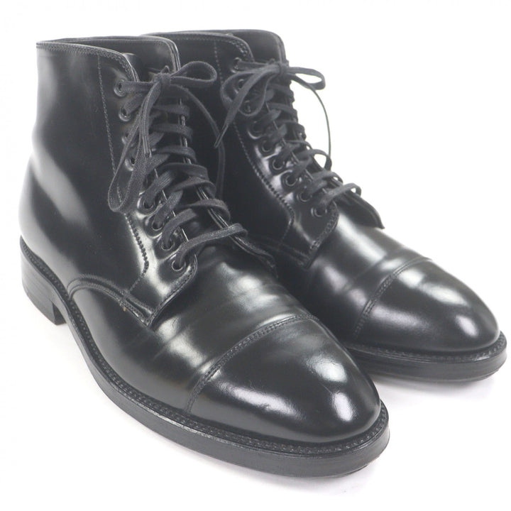 Great ALDEN Ankle boots Cap toe straight tip black Cordovan mens 7 4065