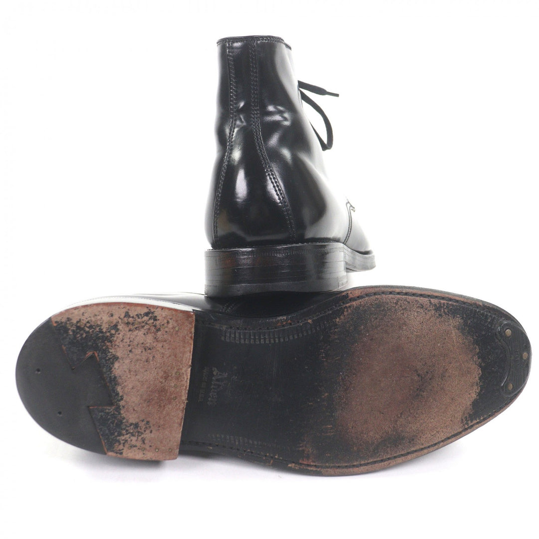 Great ALDEN Ankle boots Cap toe straight tip black Cordovan mens 7 4065