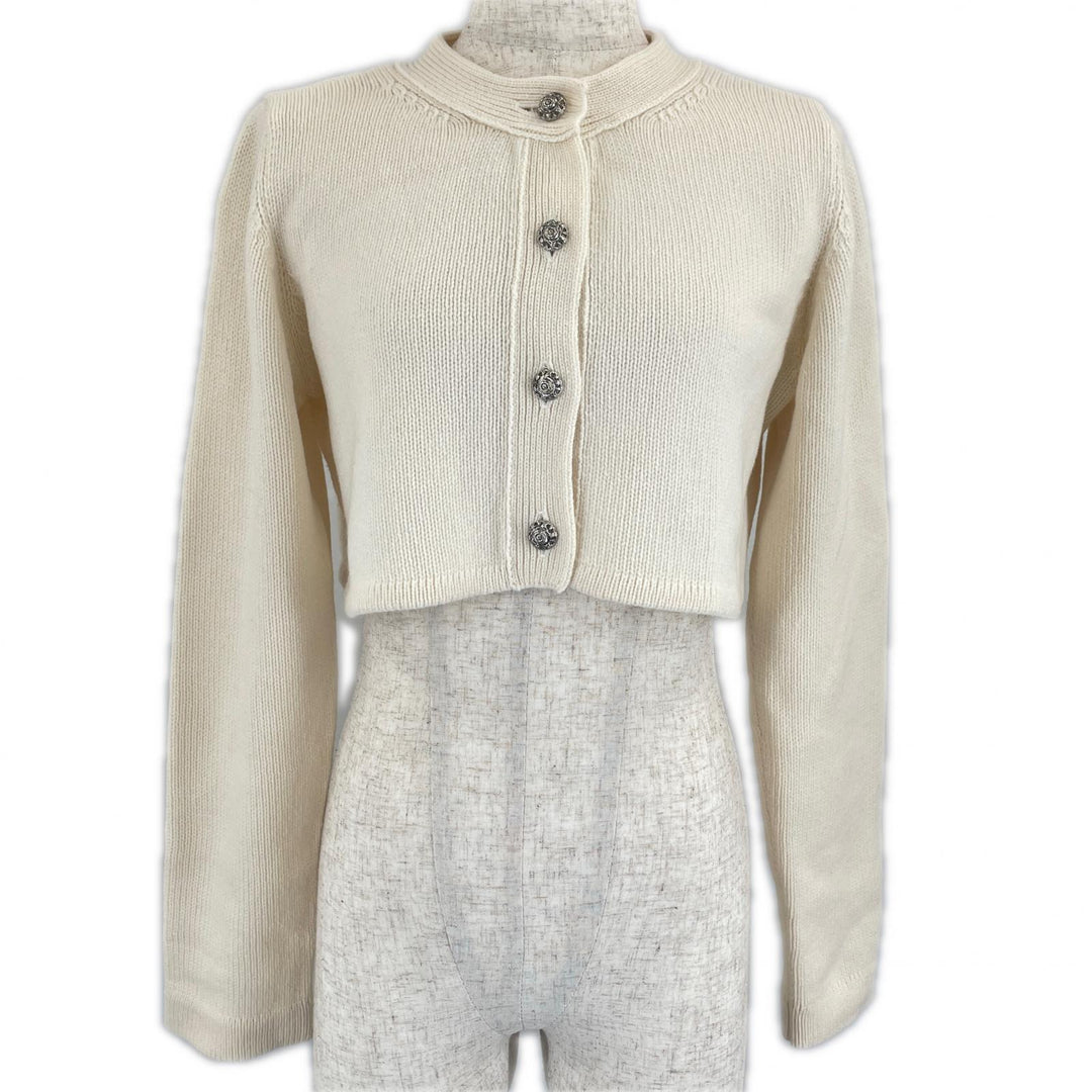 Excellent FOXEY cardigan Cropped length, cashmere Women 40 40332-KAJFZ15MK