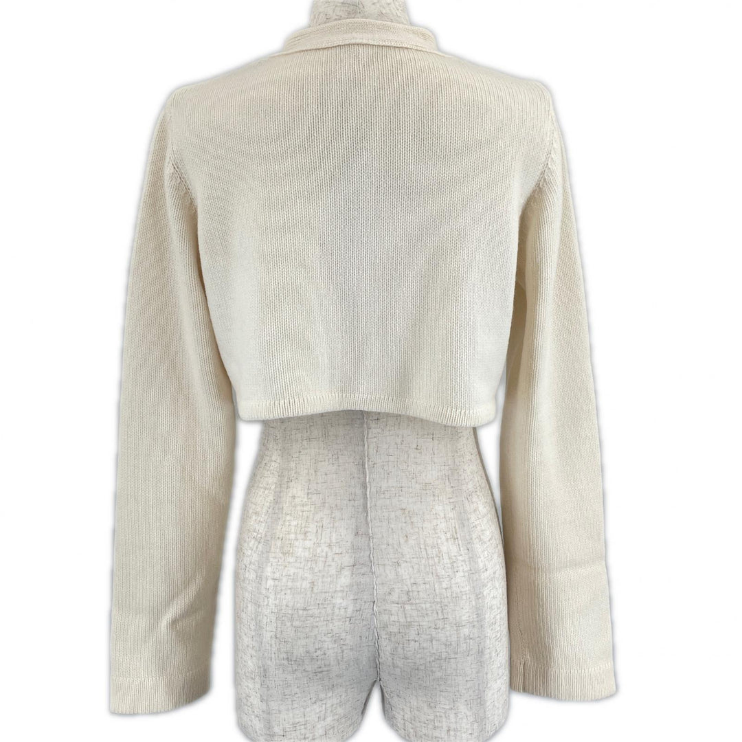 Excellent FOXEY cardigan Cropped length, cashmere Women 40 40332-KAJFZ15MK