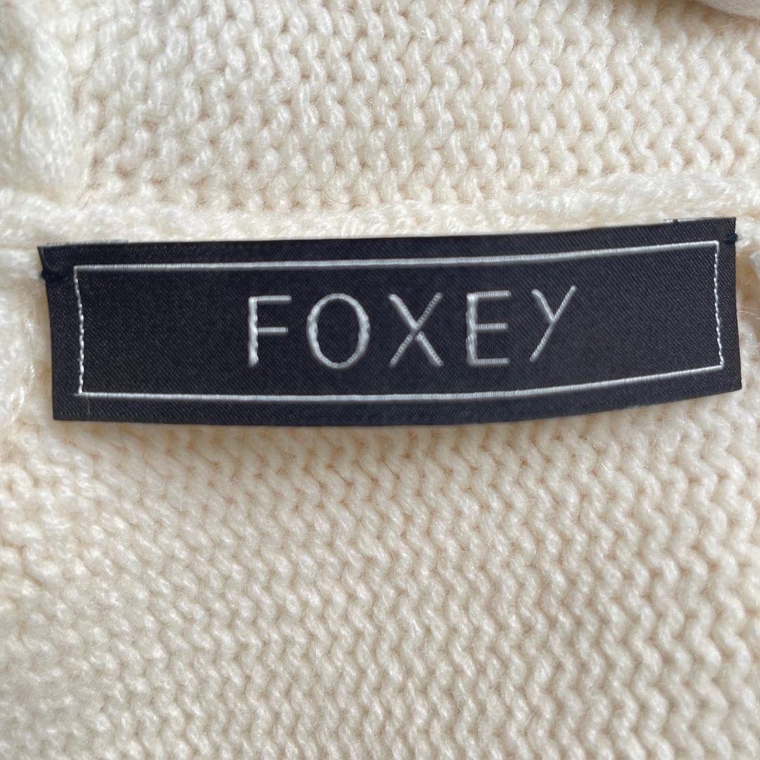 Excellent FOXEY cardigan Cropped length, cashmere Women 40 40332-KAJFZ15MK