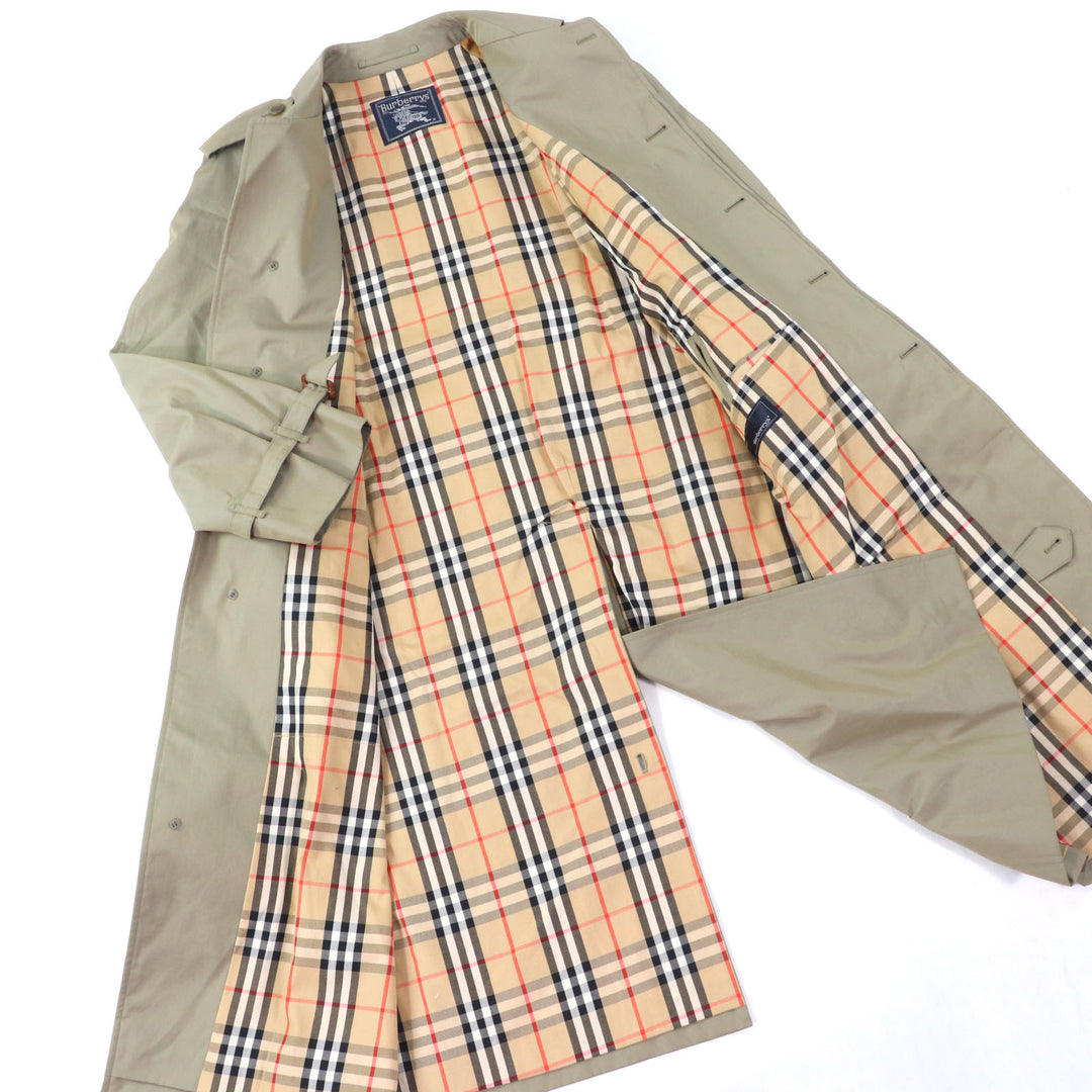 Great Burberrys trench coat Nova check pattern lining, belted mens WR075-902-75