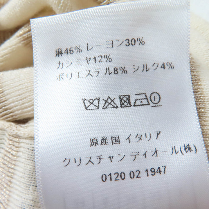 Great Christian Dior knit Linen, cashmere, silk blend,linen Women 38 214S27AM903