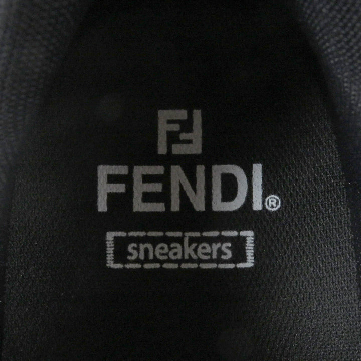 Pristine FENDI Low cut sneakers FASTER TRAINERS FF logo Zucca black mesh mens 6