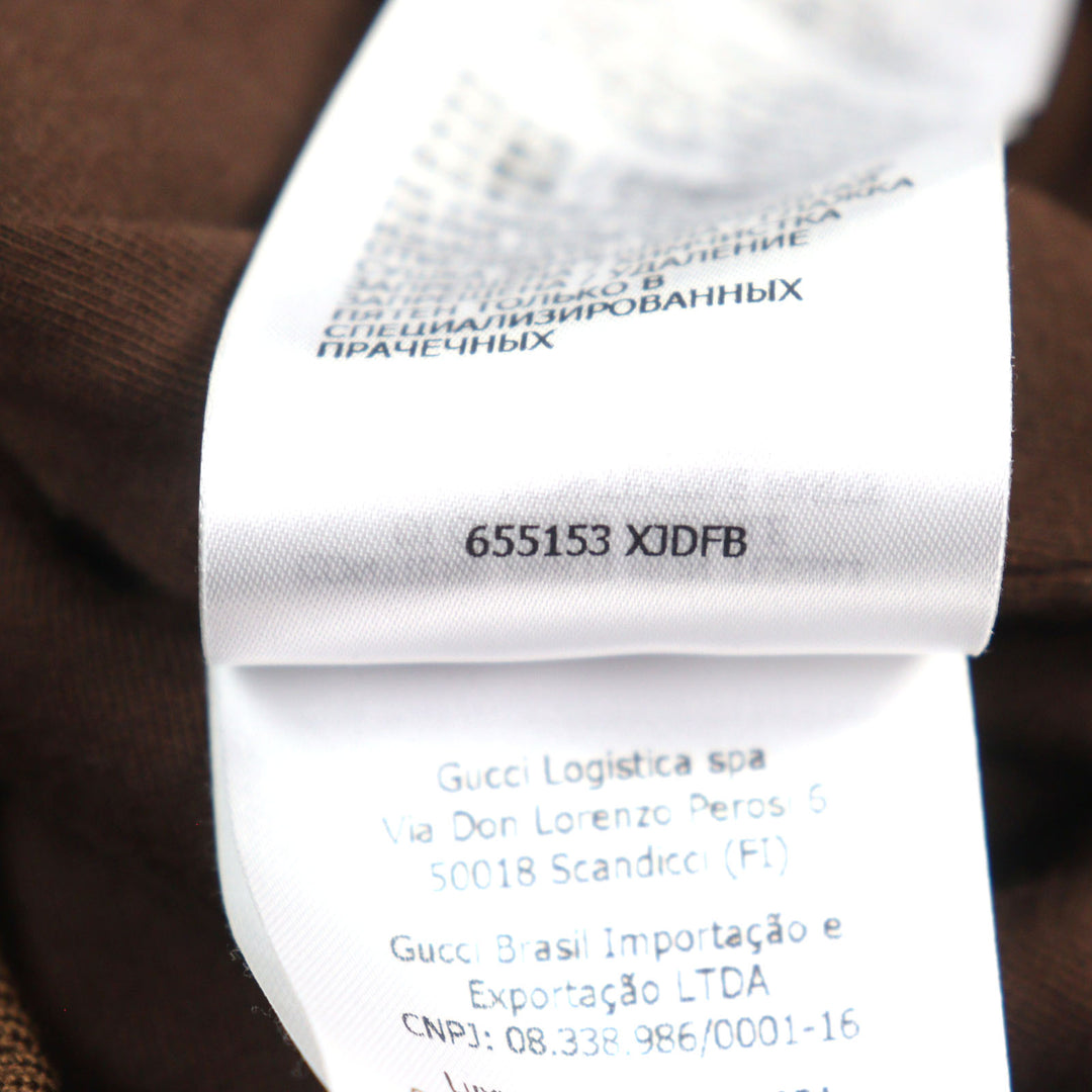 Excellent GUCCI hoodie Mini GG Jersey Sherry Line Interlocking G Half Zip men M