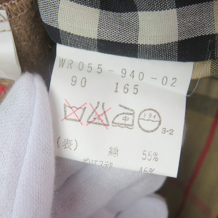 Very Good Burberrys coat Wool liner with Nova check pattern on the back beige