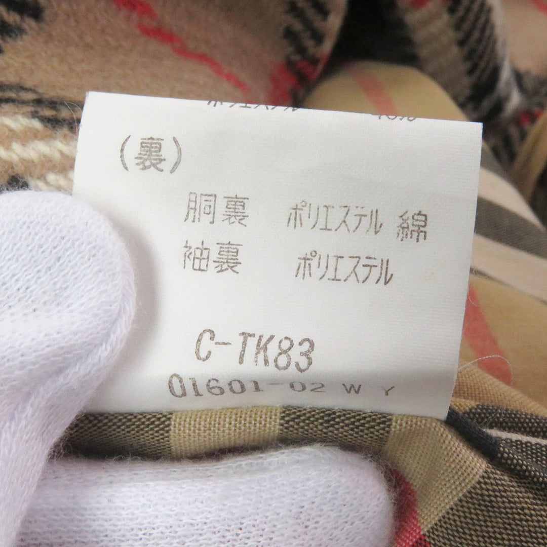 Very Good Burberrys coat Wool liner with Nova check pattern on the back beige