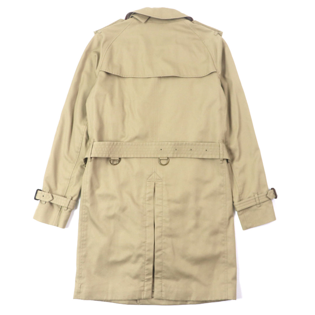 Great BURBERRY LONDON trench coat Check Pattern Lining polyester mens 46 3789914